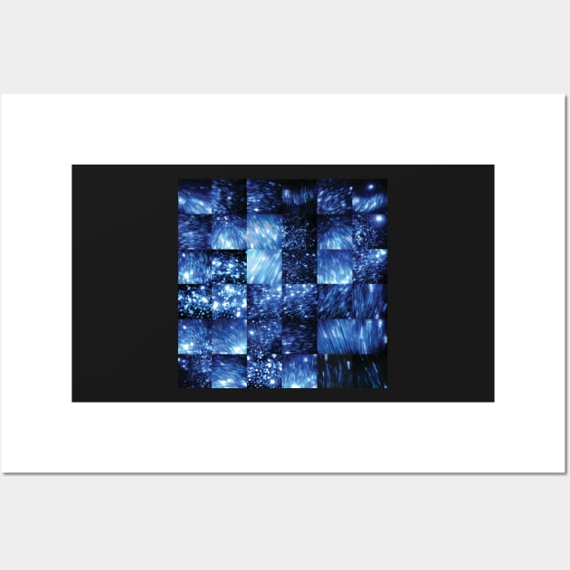 Blue Glitter - Video Stills Grid Wall Art by ellenmueller